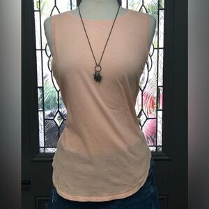 Ann Taylor LOFT Vintage Soft Peach Tank Top | Size: Large